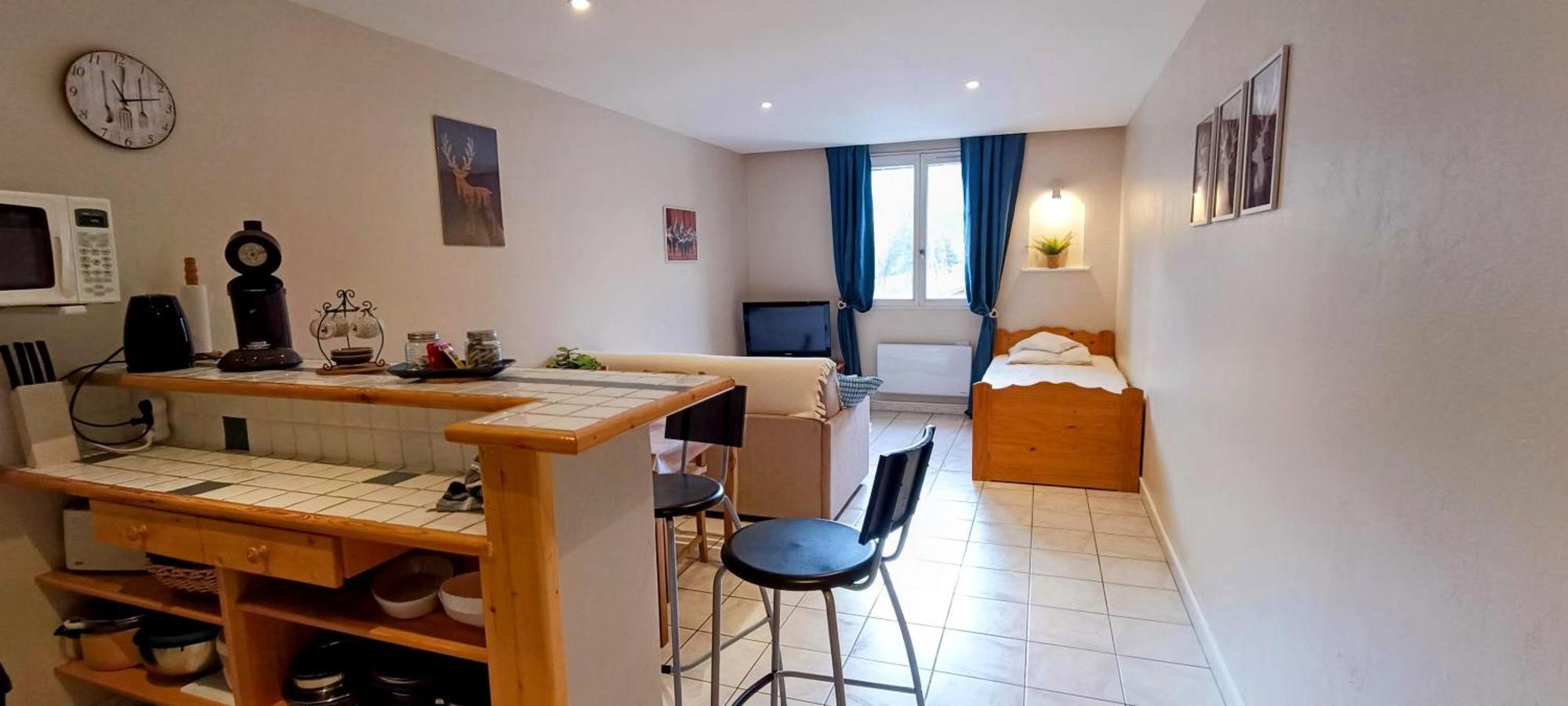 Grand Studio 3 Personnes Idealement Place Barcelonnette Luaran gambar